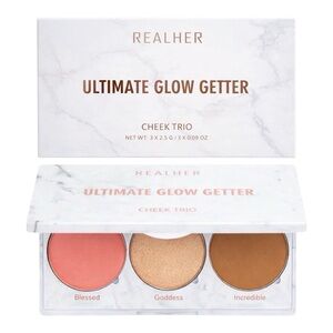 REALHER ULTIMATE GLOW GETTER CHEEK TRIO - BNIB